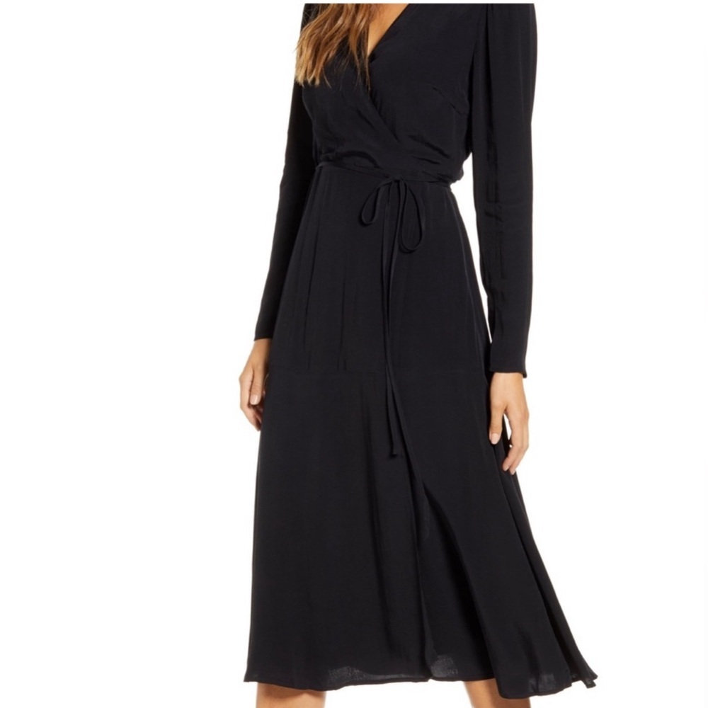 Rachel parcel black wrap dress